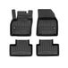 FROGUM 3D407879 Ensemble de tapis de sol avant et arrière, noir, Caoutchouc