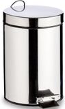 Berilo Pédale poubelle - argent brillant - 5 litres - 20 x 27 cm - Poubelles petit