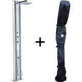 Dada Douche Hybride Dada Droite 40l Coloris Inox + Housse D’hivernage Pour Douche Solaire