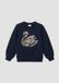 s.Oliver Sweatshirt à paillettes pour enfants, bleu marine, taille 128/134