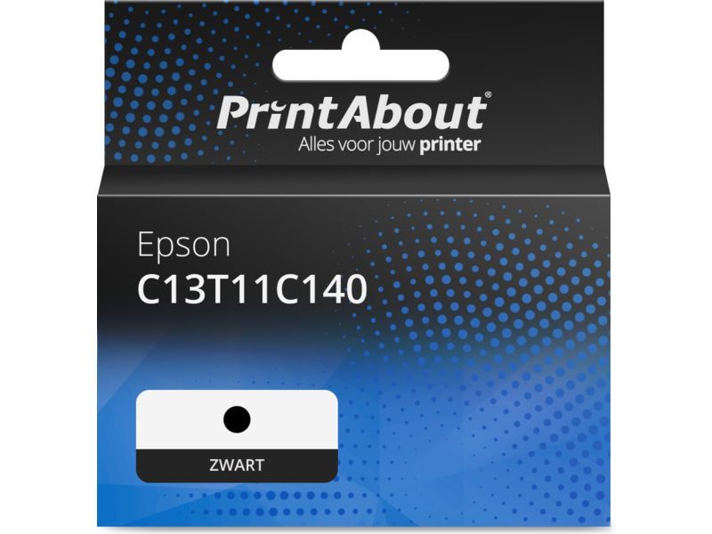 PrintAbout Inktcartridge C13T11C140 Zwart geschikt voor Epson