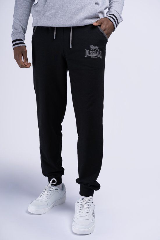 Lonsdale London Wansford Heren Trainingsbroek - Zwart - XXL