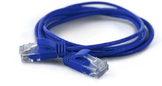 Wantec CAT6a UTP kabel 0.5 meter Blauw