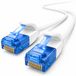 1aTTack.de 660110 Cat6 Cat.6-kabel Netwerkkabel 2 m - Slanke patchkabel (kleine diameter - zeer flexibel) 1000 Mbit/s - 1 stuk - wit