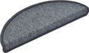 vidaXL Tapis d'escalier 15 pièces 65 x 24 x 4 cm gris foncé