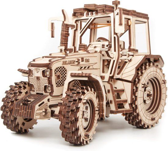 Eco Wood Art 3D Houten Puzzel Belarus-82 Tractor - 269 Onderdelen - Hout