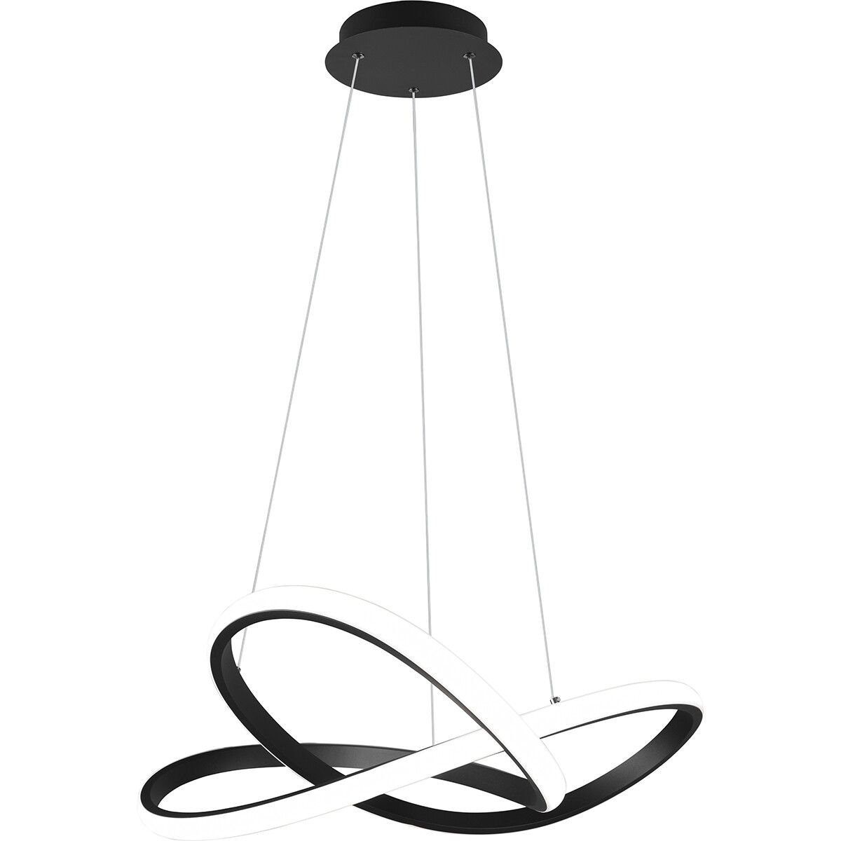 BES LED Trion Corcy Hanglamp - 27W - 3150lm - Dimbaar - Rond - Zwart