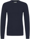 Casual Friday Trui CFIsaksson Crew donkerblauwe marine katoen lange mouw ronde hals S