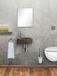 Differnz Cleo Fonteinset - Wasbak Natuursteen - Zwart - Gebogen Kraan - Chroom - 30x30cm