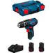 BOSCH GSB 12V-15 Perceuse-visseuse à percussion (2 x 2,0 Ah + GAL12V-40 + L-Boxx 102)