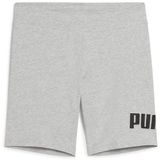 Puma ESS No.1 Logo 7'' korte legging voor dames - Lichtgrijs Heather