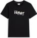 Tommy Hilfiger T-shirt Homme Coton Noir/Blanc M Manches Courtes Automne/Hiver 2026