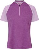 Dames VAUDE Tamaro HZ Shirt IV Dames Fietsshirt Magenta Korte Mouw XXL