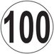 Ambiance Sticker Snelheidssticker 100 km/u 20 cm
