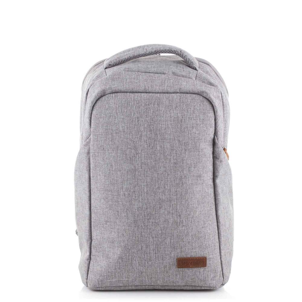 travelite Basics Safety Backpack light grey