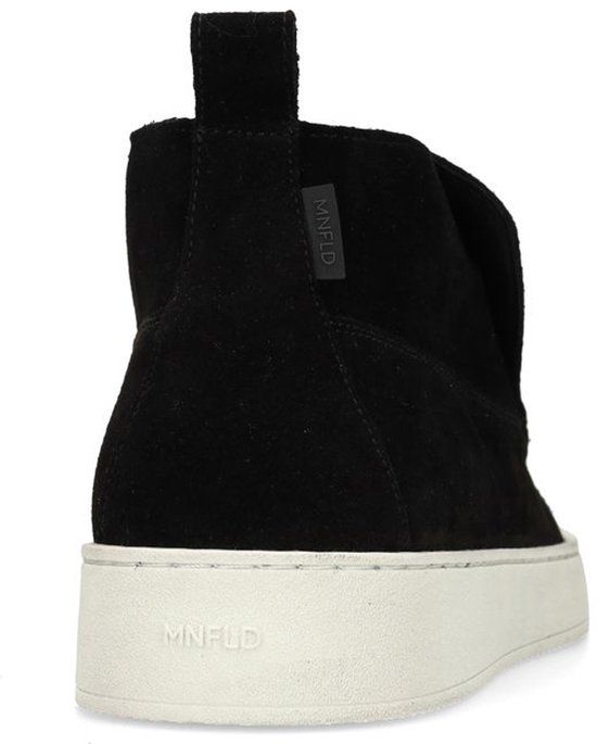 Manfield Zwarte suède Chelsea boots Heren Maat 44