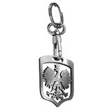 RVS Avisa RVS sleutelhanger - 'Polen' (Zilver/Grafiet)