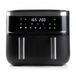 Domo DO537FR Air Fryer - 4L Double Hot Air Fryer - Black