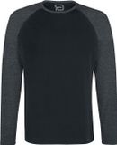 R.E.D. by EMP R.E.D. Rock-Engineered Design Zwart-grijs shirt met lange mouwen - Heren - 5XL