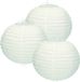 Merkloos Luminair (lampionshop) Global B.v. 3 lichtblauwe lampionnen 25 cm