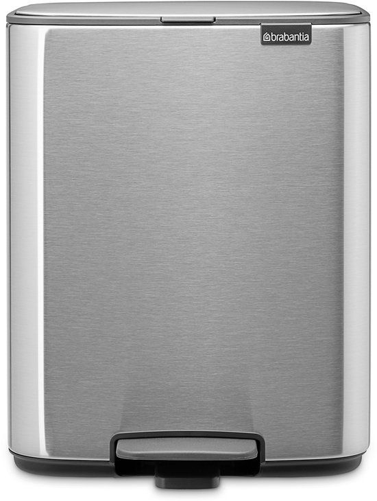 Brabantia Bo Pedaalemmer 12 liter - Matt Steel Fingerprint Proof