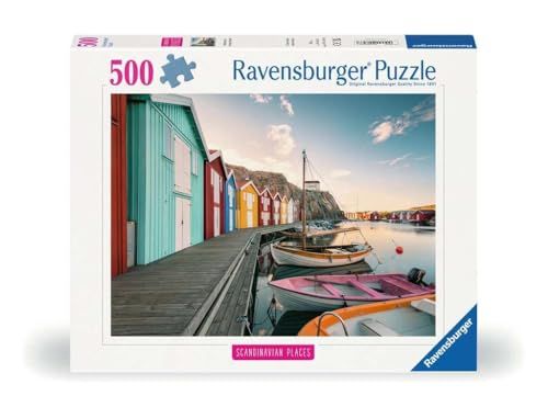 Ravensburger 12000847 - Scandinavian Place, boothuizen in Smögen, Zweden - 500 stukjes