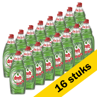 Dreft Aanbieding: Dreft Platinum Quickwash Afwasmiddel Original (16 flessen van 625 ml)