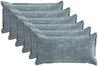 vidaXL - Taie d'oreiller - 6 pièces - Bleu clair - 40 x 70 cm - Satin de coton