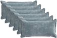 vidaXL - Taie d'oreiller - 6 pièces - Bleu clair - 40 x 70 cm - Satin de coton