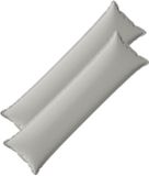 vidaXL - Kussensloop - 2 stuks - Houten - Grijs - 40 x 145 cm - Polyester