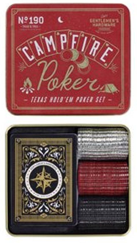 Gentlemen's Hardware Retro Campfire Games Texas Hold 'Em Poker Set