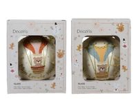 Decoris Kerstbal glas d10 cm wolwit a3 X