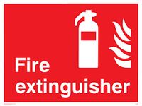 Viking Signs FZ334-A3L-V "Brandblusser" bord, Vinyl, 300 mm H x 400 mm W