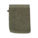 Coton recyclé Gant de toilette, Vert olive foncé, 15 x 21 cm