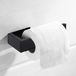 Unyqoos Porte-rouleau, auto-adhésif, Acier inoxydable, Noir