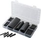 Tru Components 1566305 Krimpkous assortiment Zwart Krimpverhouding:3:1 52 onderdelen