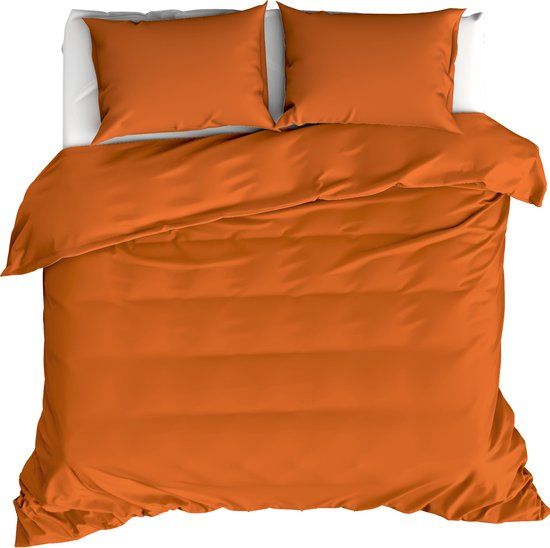 Moodit Dekbedovertrek Basil Bronze Lits Jumeaux 240x220 cm - Katoen - Oranje