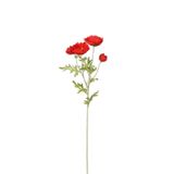 Mica Decorations Kunstbloem Klaproos Poppy - H62 cm - rood