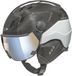CP Corao+ Carbon Skihelm - Zwart/Wit - Maat L (59-61 cm) - Meekleurend & Polariserend Vizier