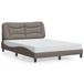 VidaXL Bedframe Hvar Stof Taupe 140x200 cm