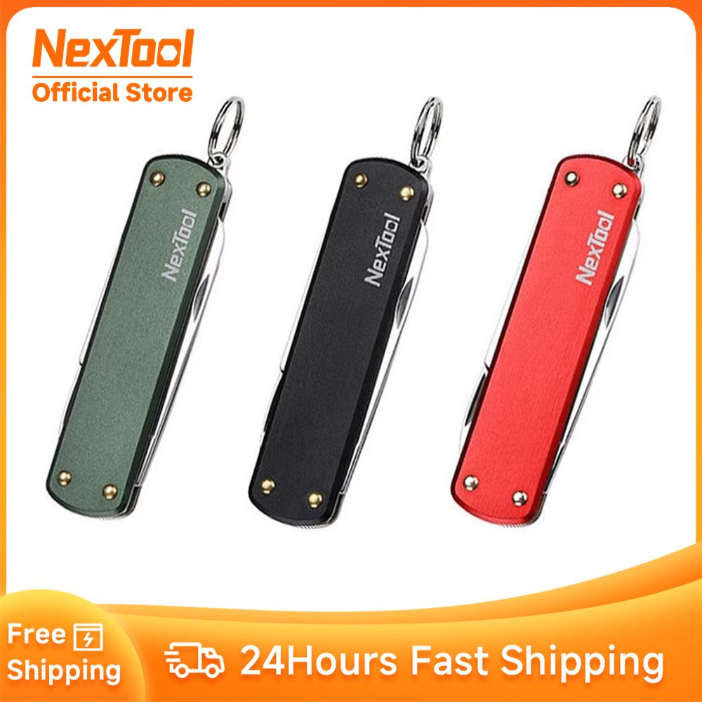 NexTool Outdoor Mini Multifunctioneel Mes - Mini Schaar - Kleine Schroevendraaier - 64.5mm