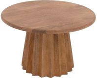 Goossens Felicia Salontafel - Hout - 60 x 37 x 60 cm - Rond - bruin