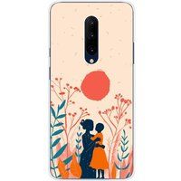 OnePlus Bedrukt siliconen hoesje compatibel met OnePlus 7 Pro Souffle de tendresse