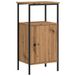 VidaXL Nachtkastje 41x31x80 cm bewerkt hout artisanaal eikenkleurig