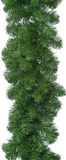 Everlands Slinger van dennen - 2x - groen - 270 x 30 cm - extra vol - guirlande van dennen - kerstversiering - Slingers van kerstbomen