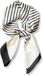 Kleine satijnen haarband - Elegante en stijlvolle damesaccessoire - Halsband - Modieuze strik - Dameshalsband - Satijn - Zwart en wit