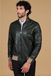 D'Arienzo Blouson bomber cuir naturel vert homme laine à contraste beige Taille 52/XL Couleur Vert