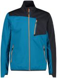CMP Waterdichte jas Heren Blauw Polyester Lange mouw Ritszakken Colorblock PFC vrij Lente/Zomer 2023