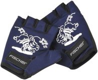 FISCHER Kinder fietshandschoenen Korte vingers Blauw Maat S