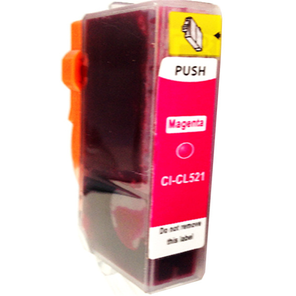 Huismerk CLI 521 M cartridge magenta met chip